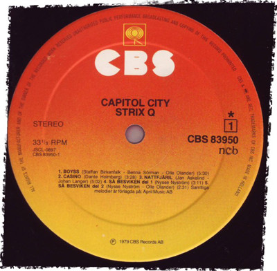 (LP) Strix Q ‎– Capitol City