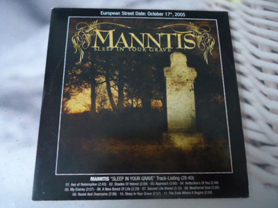 (CDS) Manntis ‎– Sleep In Your Grave (PROMO)